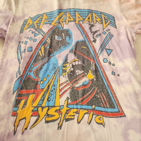 Def Leopard Tie Dyed Tshirt With Graphics Suze Medium - Picture 2 of 5